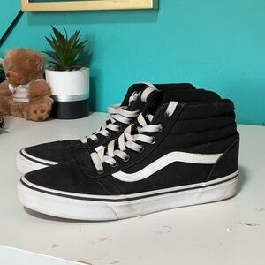 Black and White Mid Top Vans